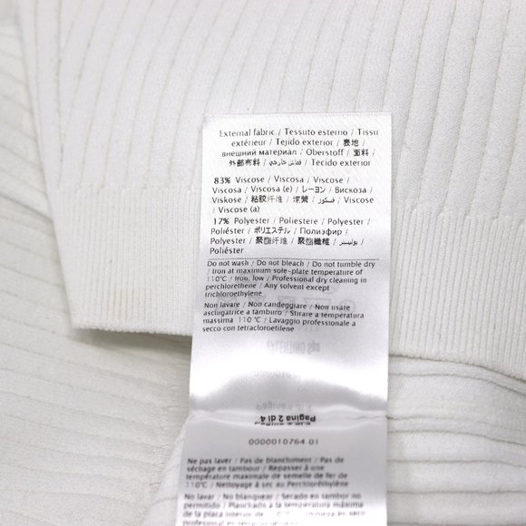 VALENTINO Logo & Stripes Cuff Rib Knit Sweater Top - Picture 13 of 15